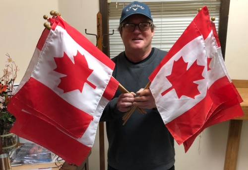 Small Canadian Flags